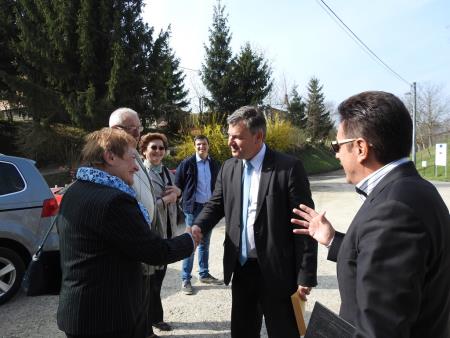 Minister za infrastrukturo dr. Peter Gašperšič obiskal delovišče na Gibini 6